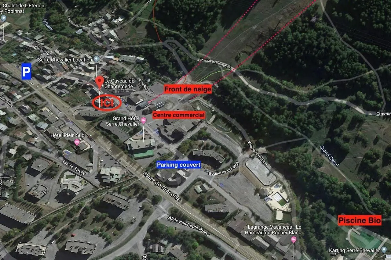 סן-שפרה Tres Bel Appartement Pied De Pistes 6 Pers Serre Chevalier Chantemerle 0*,  צרפת
